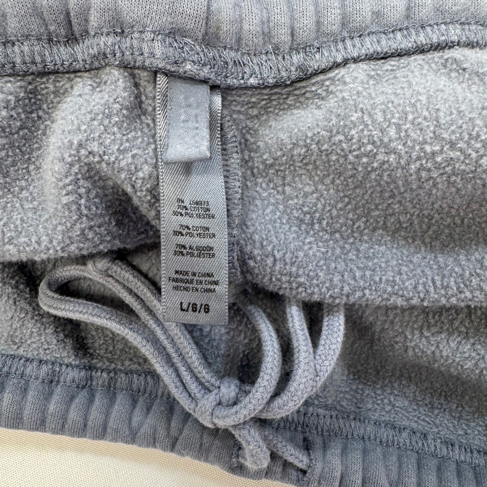 Skims Fleece Lined Jogger Sweatpants Womens Large Cotton Blend Blue Vintage Wash - Picture 5 of 10